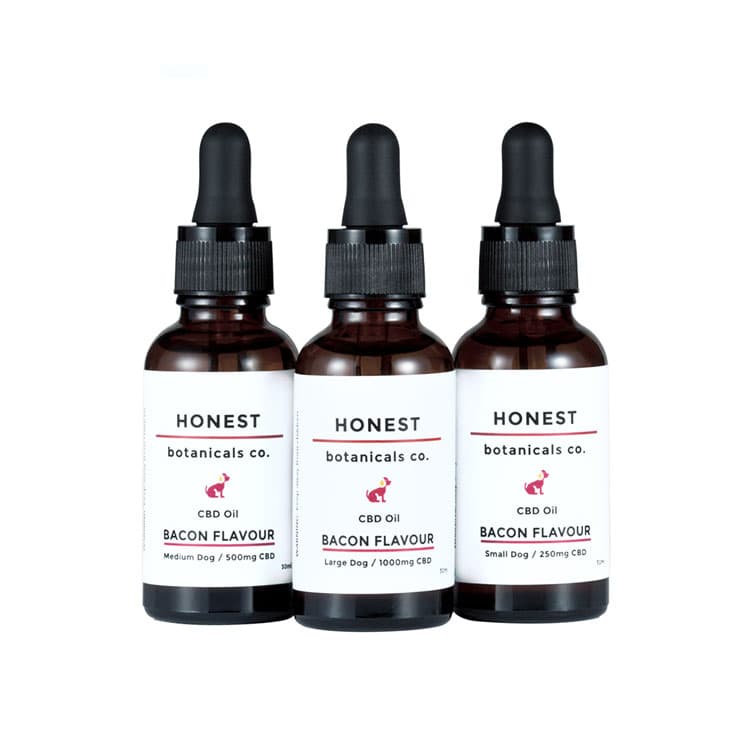 Honest Botanicals CBD oil for dogs bottle