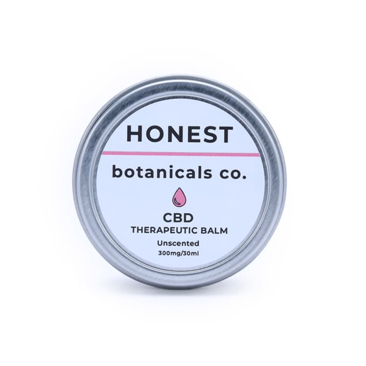 Honest Botanicals Unscented CBD Therapeutic Balm jar
